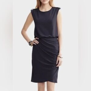 Banana Republic Sleeveless Navy Blue Women's Dress Size XS